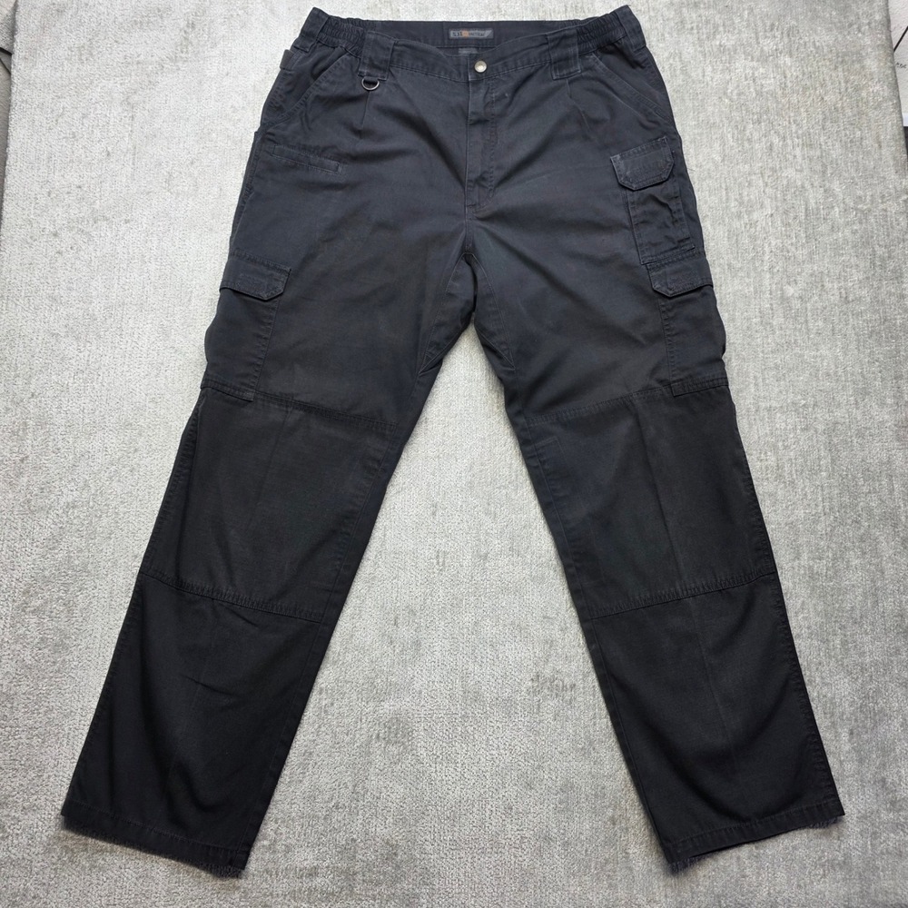 5.11 Tactical Mens Black Ripstop Cargo Pants 38x32 Work Outdoor Trousers